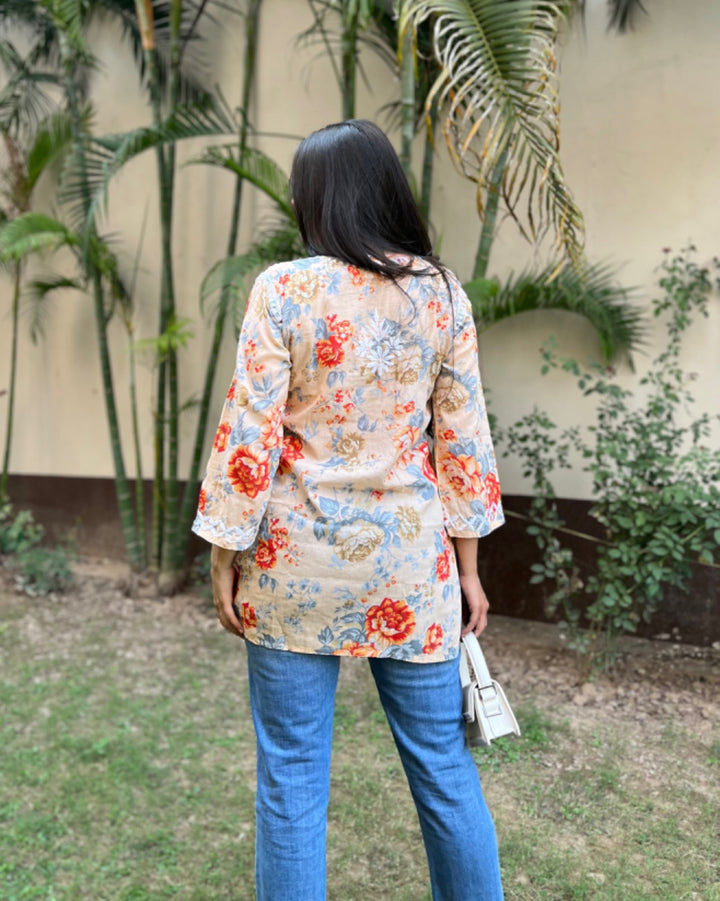 Riba Mulmul Short Chikankari Kurta