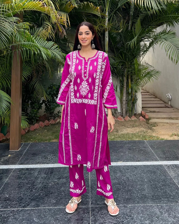 Nadira Chikankari Suit Set