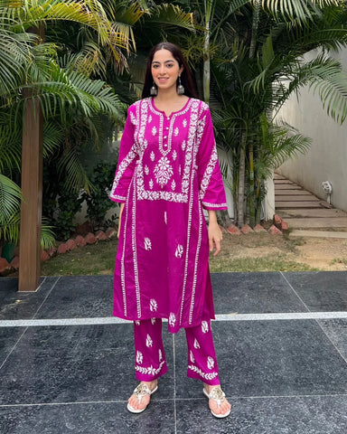 Nadira Chikankari Suit Set