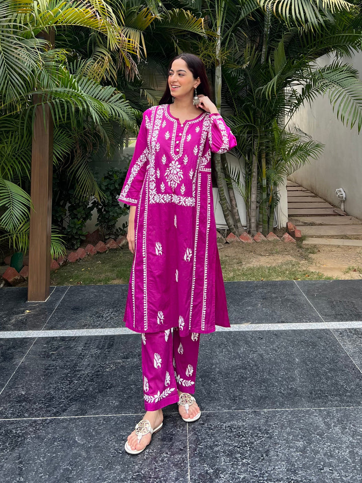 Nadira Chikankari Suit Set