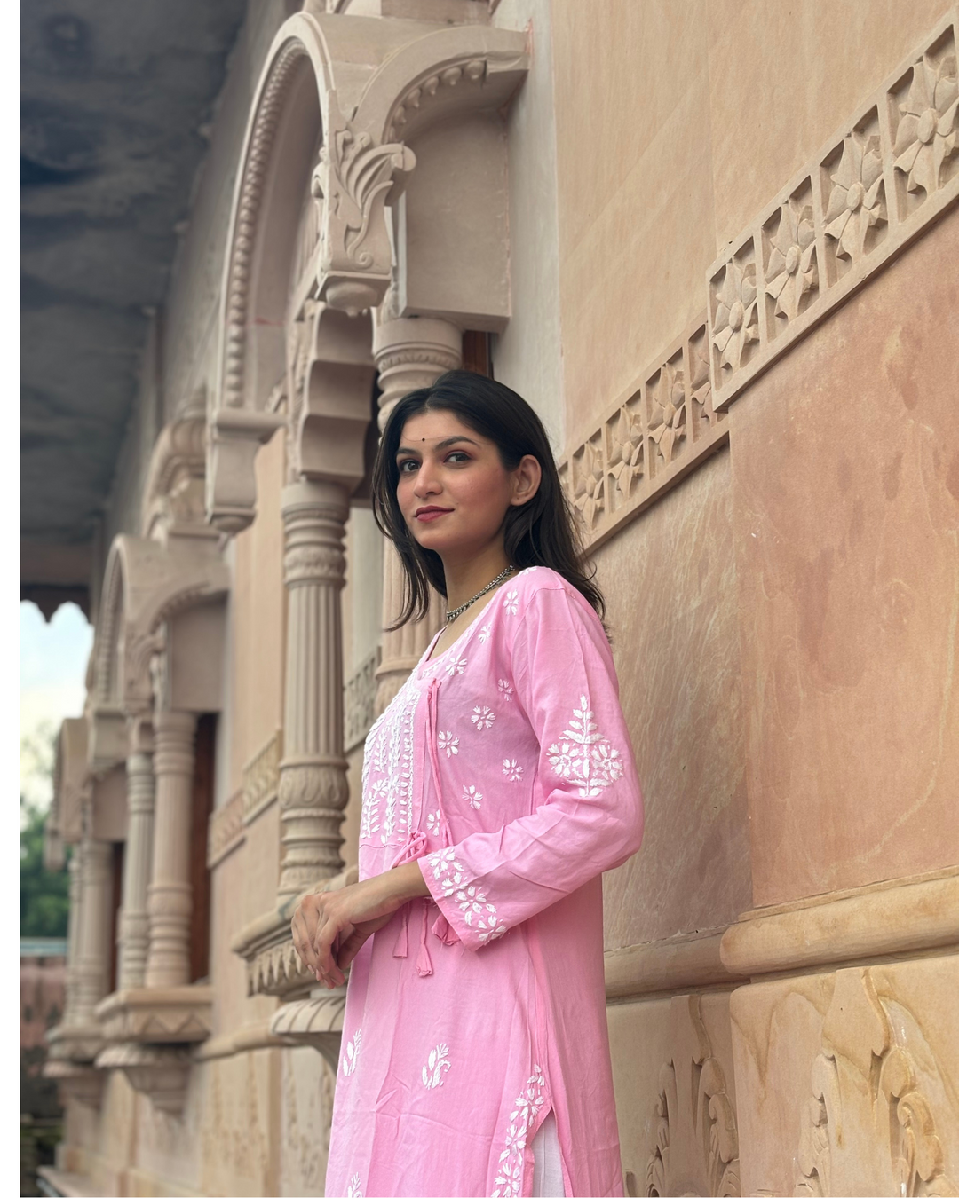 Rubina Chikankari Long Kurta