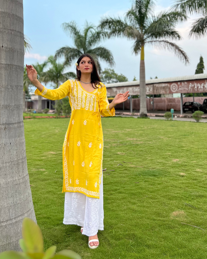 Rubina Chikankari Long Kurta