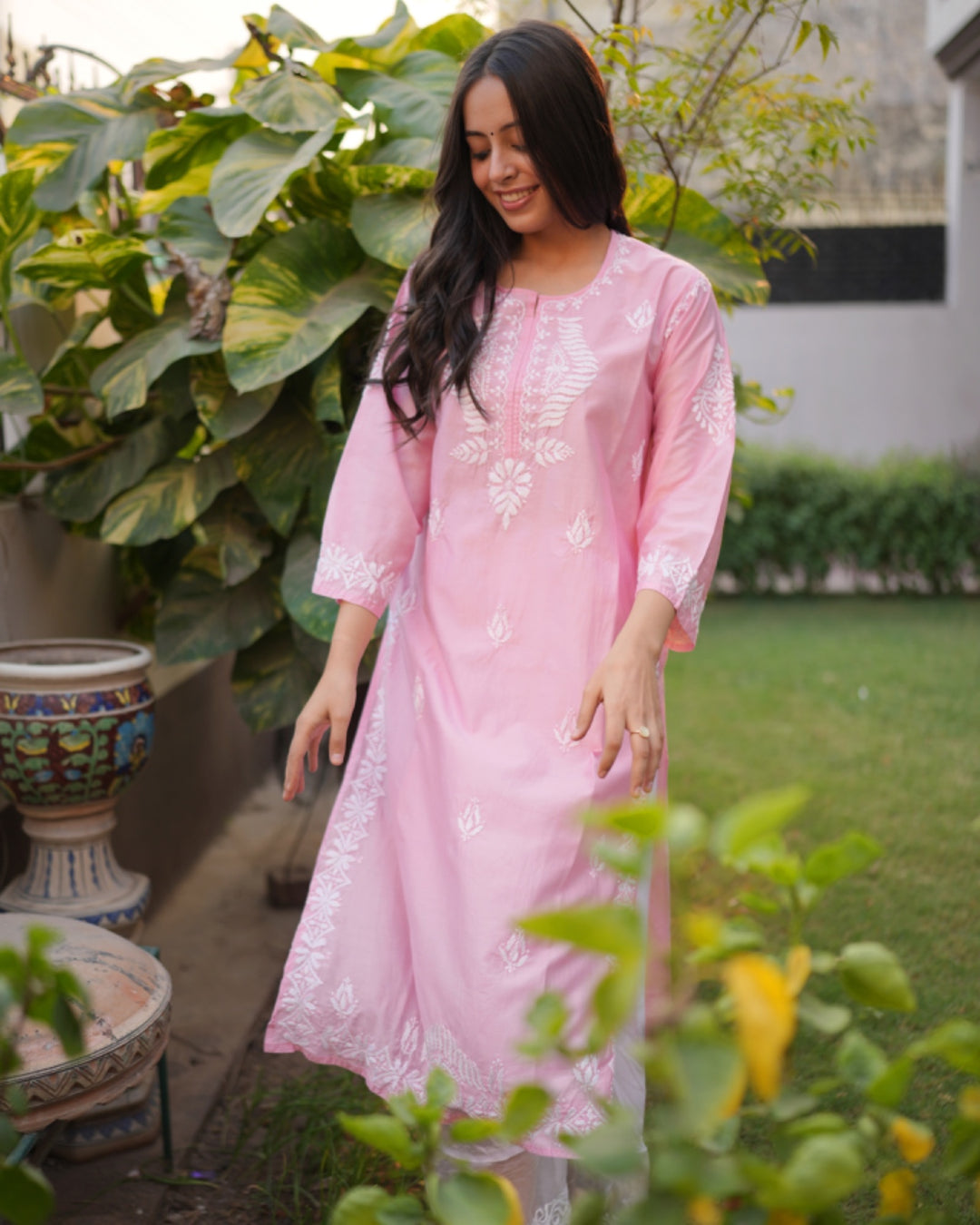 Rabeya Silk Chikankari Kurta