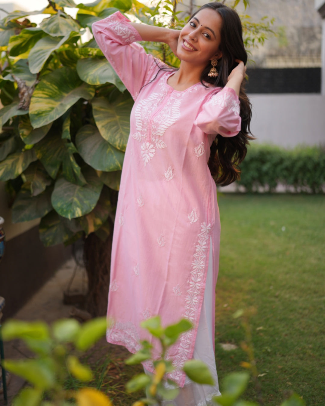 Rabeya Silk Chikankari Kurta