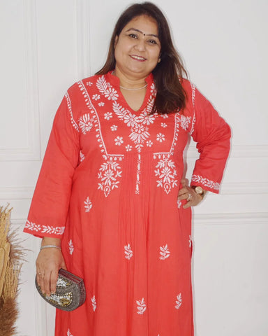 Ishraq Plus Size Chikankari Kurta