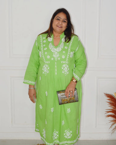 Ishraq Plus Size Chikankari Kurta